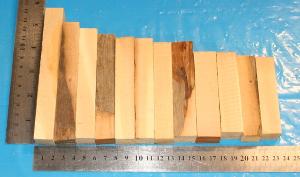  Mix of Huon Pine short blanks