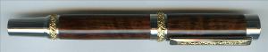 Roman Harvest - Rhodium with Gold Titanium Accents Rollerball 