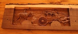  7 Hook Coat Hook Board - Stage Coach