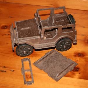  Jeep 3D puzzle in MDF