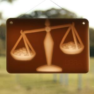  Window lithophane - zodiac - Libra