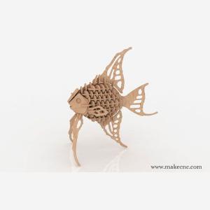  Angel Fish 3D puzzle in MDF