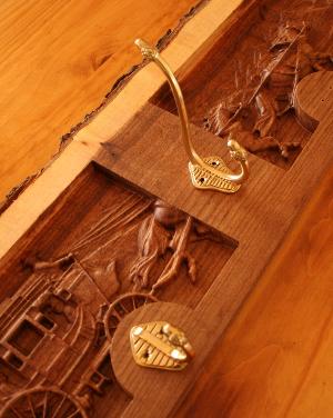  7 Hook Coat Hook Board - Stage Coach