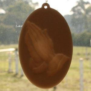  Window lithophane - praying hands