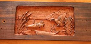  5 Hook Coat Hook Board - Bird Dog Scene