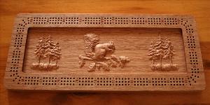  Squirrel Cribbage Board