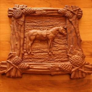  Horse carving