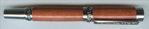 Roman Harvest - Rhodium with Black Titanium Accents Rollerball 