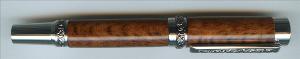 Roman Harvest - Rhodium with Black Titanium Accents Rollerball 