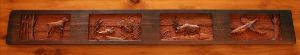  5 Hook Coat Hook Board - Bird Dog Scene