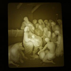  Nativity scene lithophane
