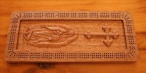  Our Lady of Guadalupe Cribbage Board