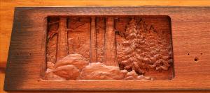  5 Hook Coat Hook Board - Deer Scene