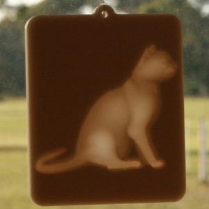  Window lithophane - cat
