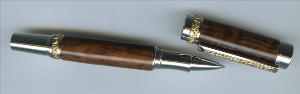 Roman Harvest - Rhodium with Gold Titanium Accents Rollerball 