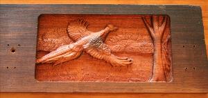  5 Hook Coat Hook Board - Bird Dog Scene